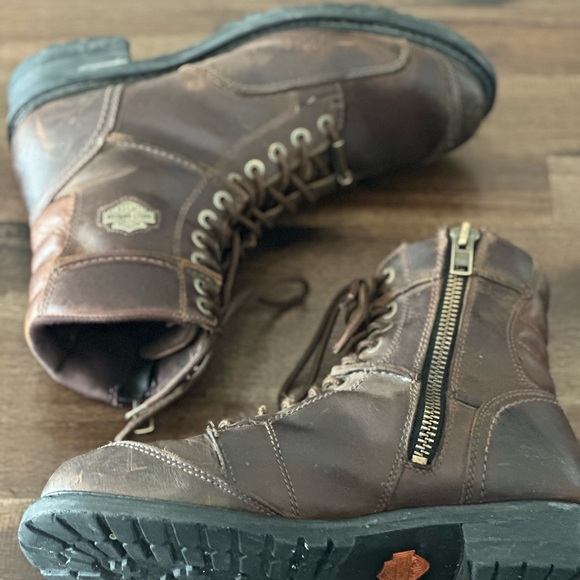 Harley-Davidson Men's Brown Leather Boots - Picture 3 of 10